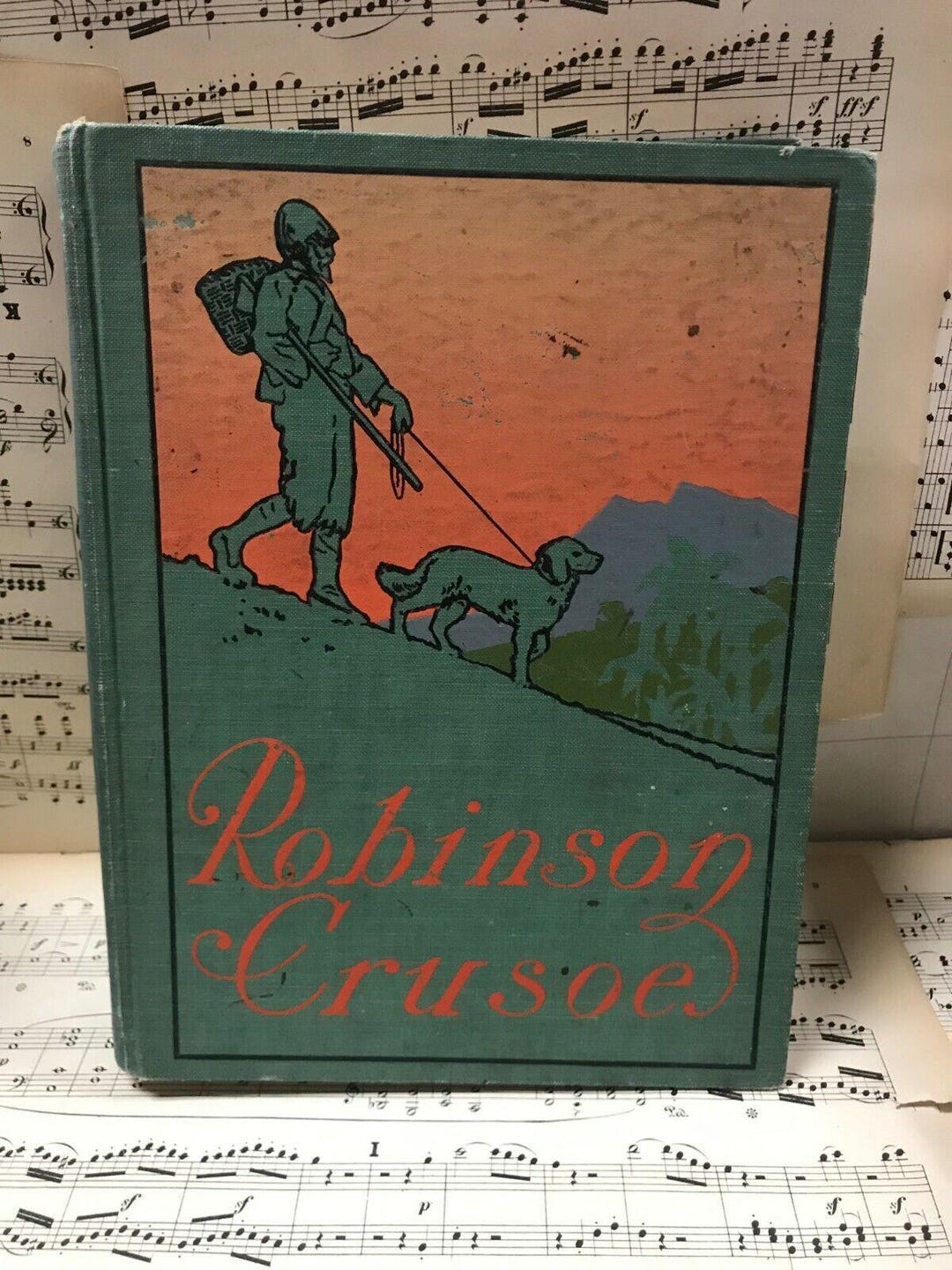 Antique Robinson Crusoe - Daniel Defoe - 1911 Illustrated First Edition ...
