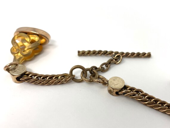Antique 10" men's chain for ring-top pens and pen… - image 4