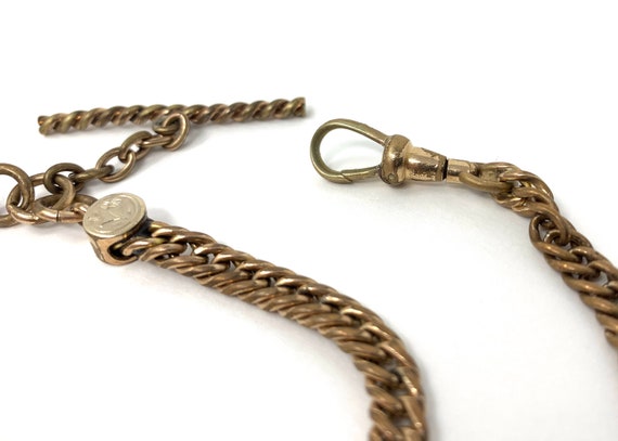Antique 10" men's chain for ring-top pens and pen… - image 5
