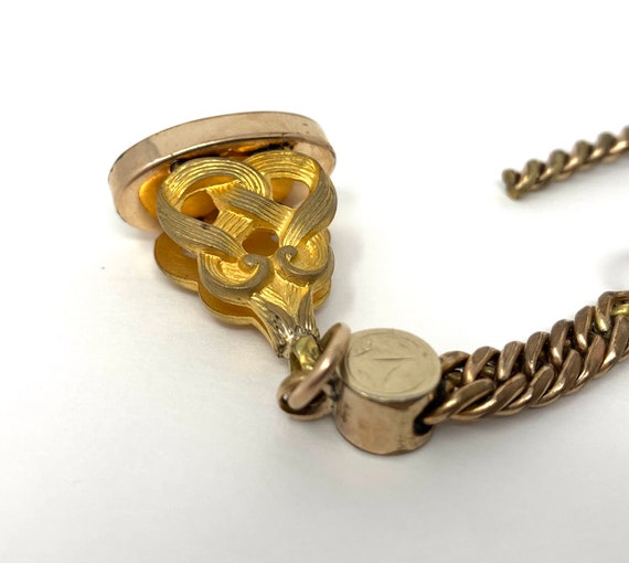 Antique 10" men's chain for ring-top pens and pen… - image 3