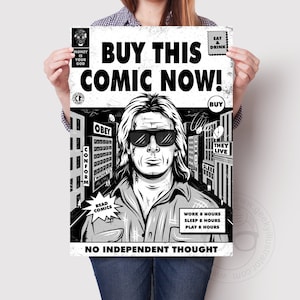 They Live Comic Style Film Poster