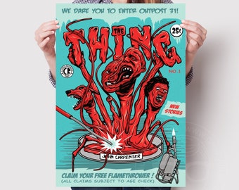 The Thing Retro Movie Poster