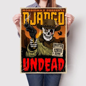 Django Unchained- Tarantino Style Horror Poster