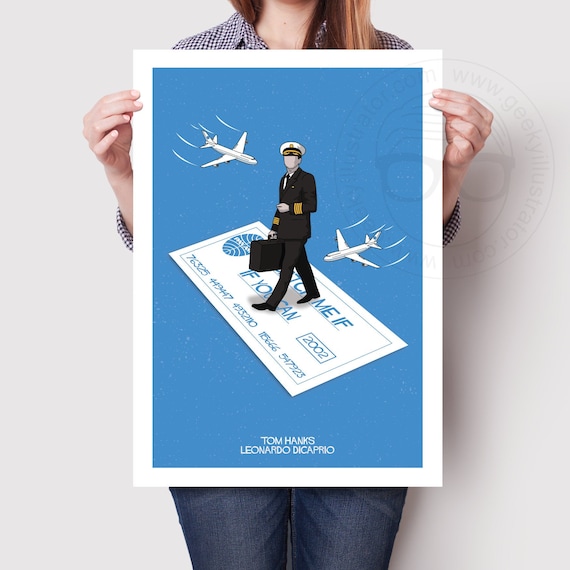 Catch Me If You Can Minimalist Print - Etsy