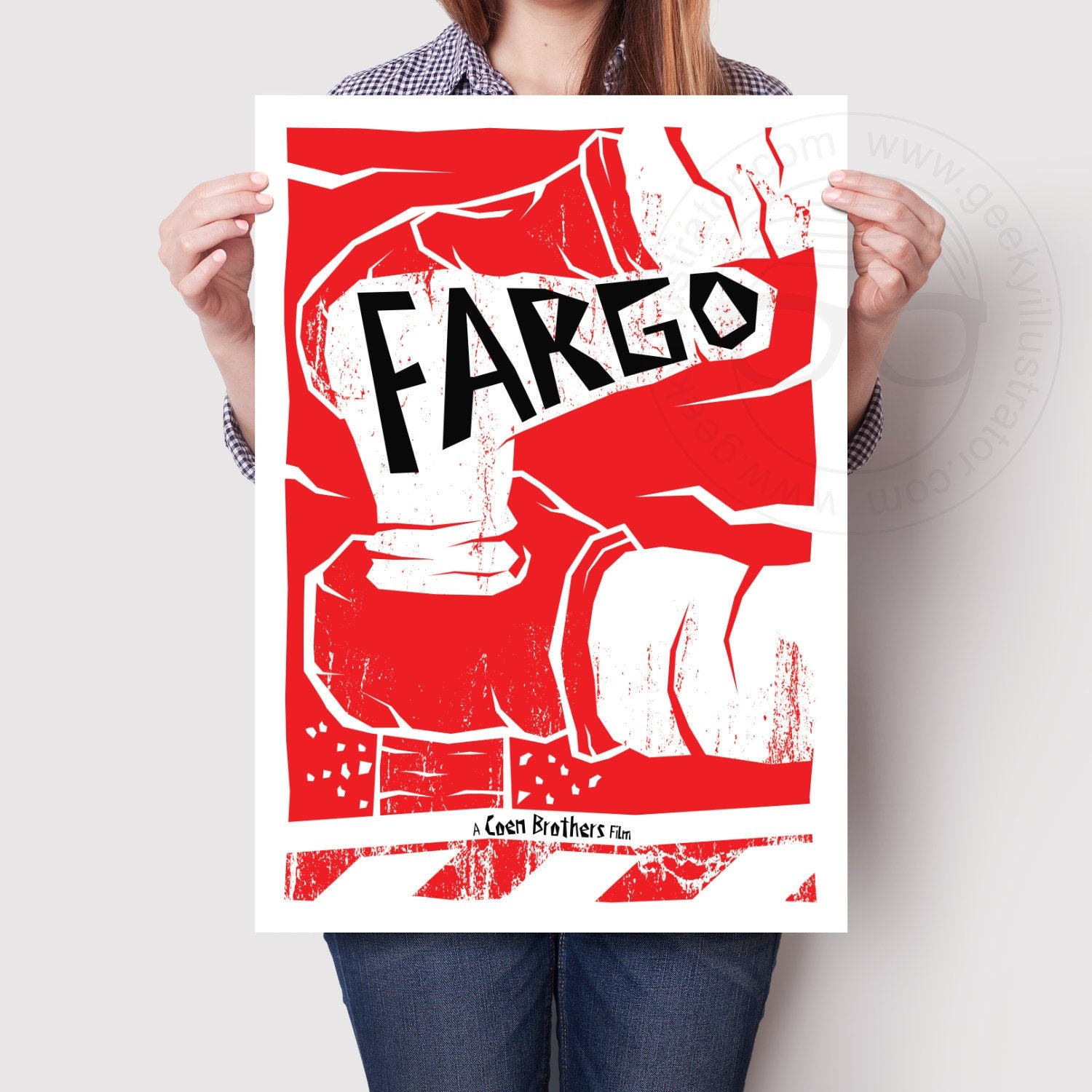 Fargo Movie Poster Film poster print Minimalist wall art Etsy