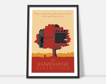 The Shawshank Redemption Print: Minimalist Movie Poster