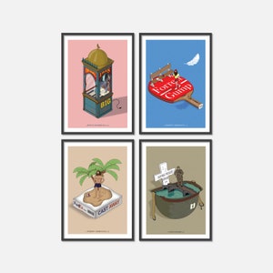Tom Hanks movie poster collection -Set of 4 prints