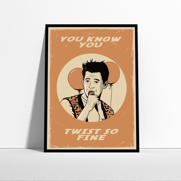 Ferris Buellers Day Off minimalist film poster print
