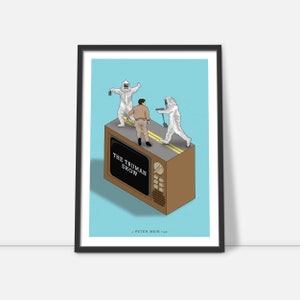 Die Truman Show inspirierte minimalistischen Kunstdruck