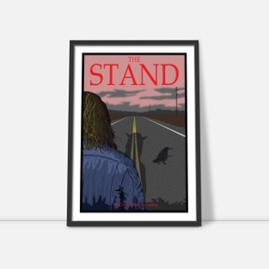 Stephen King -The Stand, Fan art print, Alternative book cover, Hand illustration, Novel inspired art