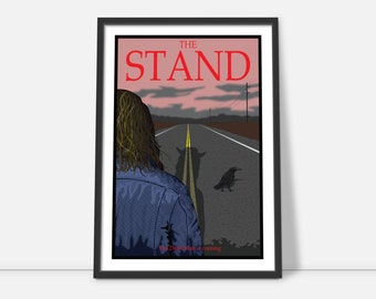 Stephen King -The Stand, Fan art print, Alternative book cover, Hand illustration, Novel inspired art
