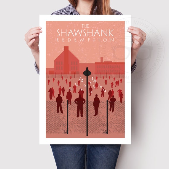 The Shawshank Redemption Film Print Alternative Movie Poster Etsy