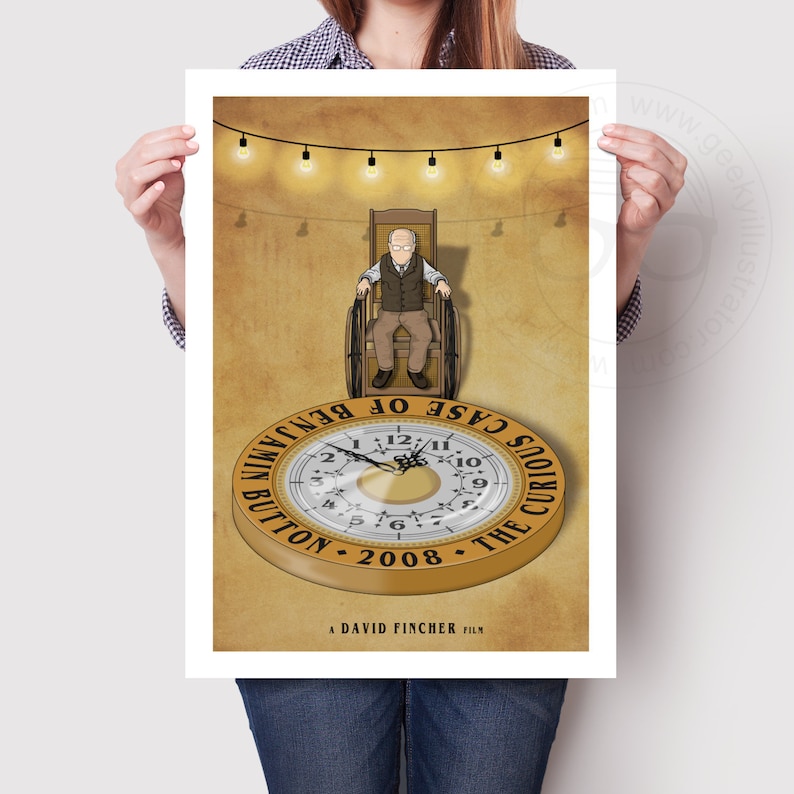 The Curious Case of Benjamin Button movie poster/minimal movie poster