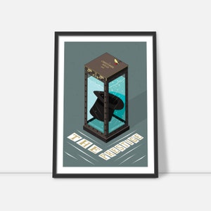 The Prestige movie poster- minimalist poster - Movie print - Original artwork - Movie fan gift