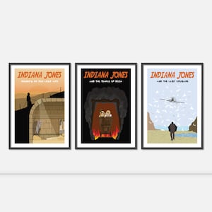 Indiana Jones movie poster / indiana jones / film print trilogy 3 for 2 offer