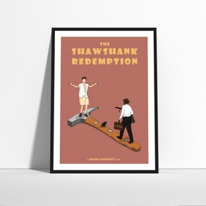 The Shawshank Redemption retro wall art print