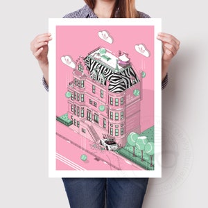 Royal Tenenbaums poster fine art print-Movie poster-Wes Anderson illustration