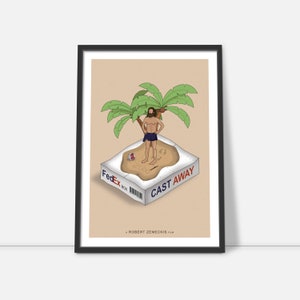 Cast Away Minimalist Movie Poster
