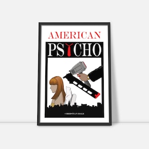 Affiche de film American Psycho/affiche de film minimaliste/affiche de film/oeuvre d&#39;art de Patrick Bateman