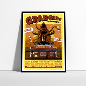 Tremors Retro Movie Poster