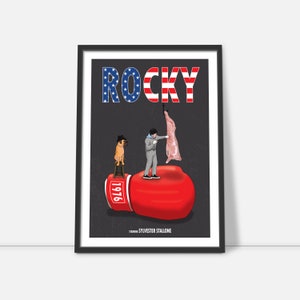 Rocky Minimalist Wall Art Poster