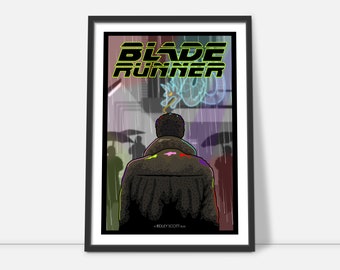 Blade Runner Alternative Movie Poster: Minimalist Film Print