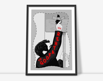 The Godfather minimalist film print