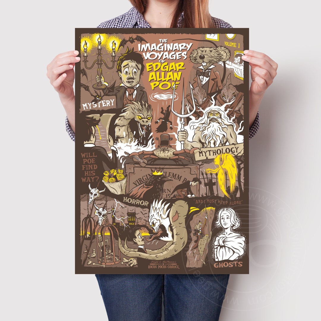 The Imaginary Voyages of Edgar Allan Poe Official Tribute Poster - Etsy