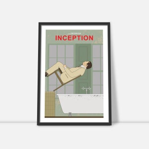 Affiche du film minimaliste Inception