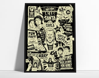 The Lost Boys -Tales from Santa Carla Retro Wall Art Version 2