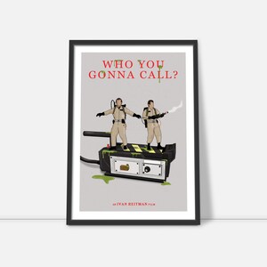 Ghostbusters Minimalist Movie Poster Print