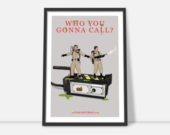 Ghostbusters Minimalist Movie Poster Print