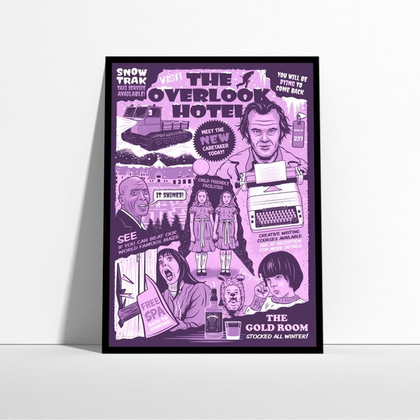 The Shining -The Overlook Hotel Wall Art Print-Inspired Movie Poster