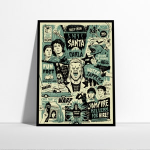 The Lost Boys -Comic Style 80s Vampire Movie Poster