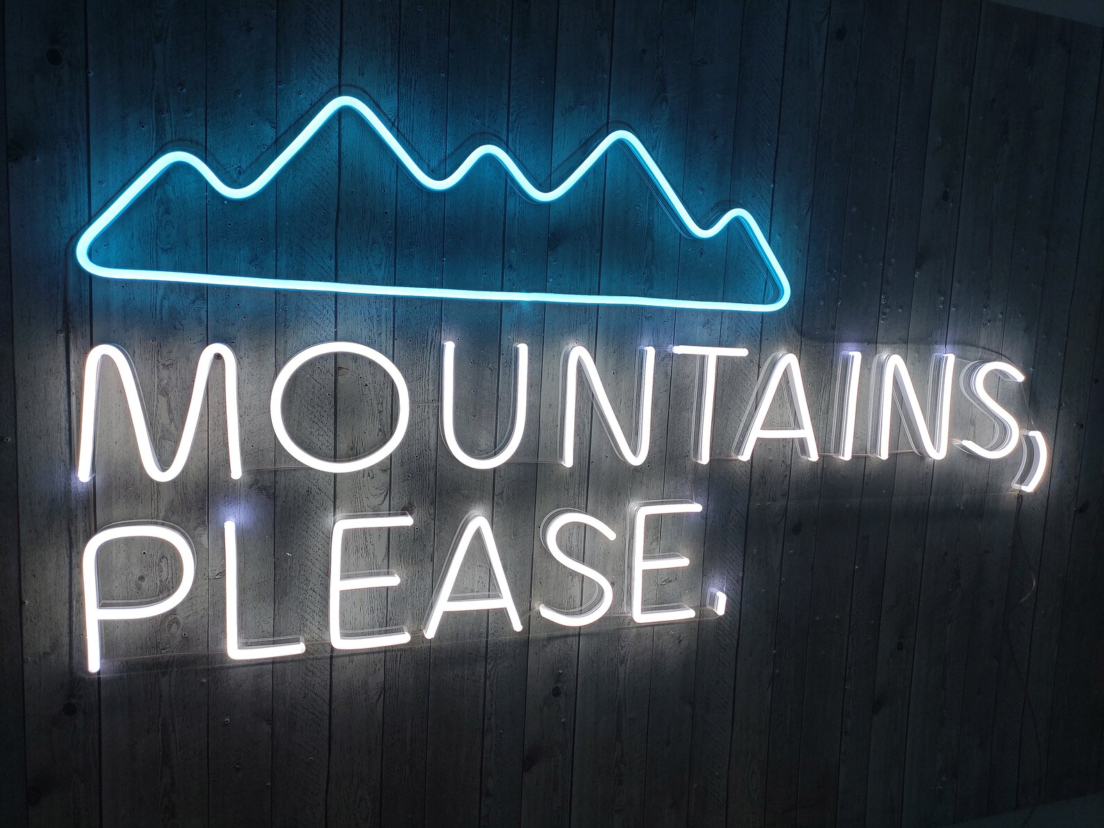 The Mountains Unbreakable Neon Sign Neon Letters | Etsy