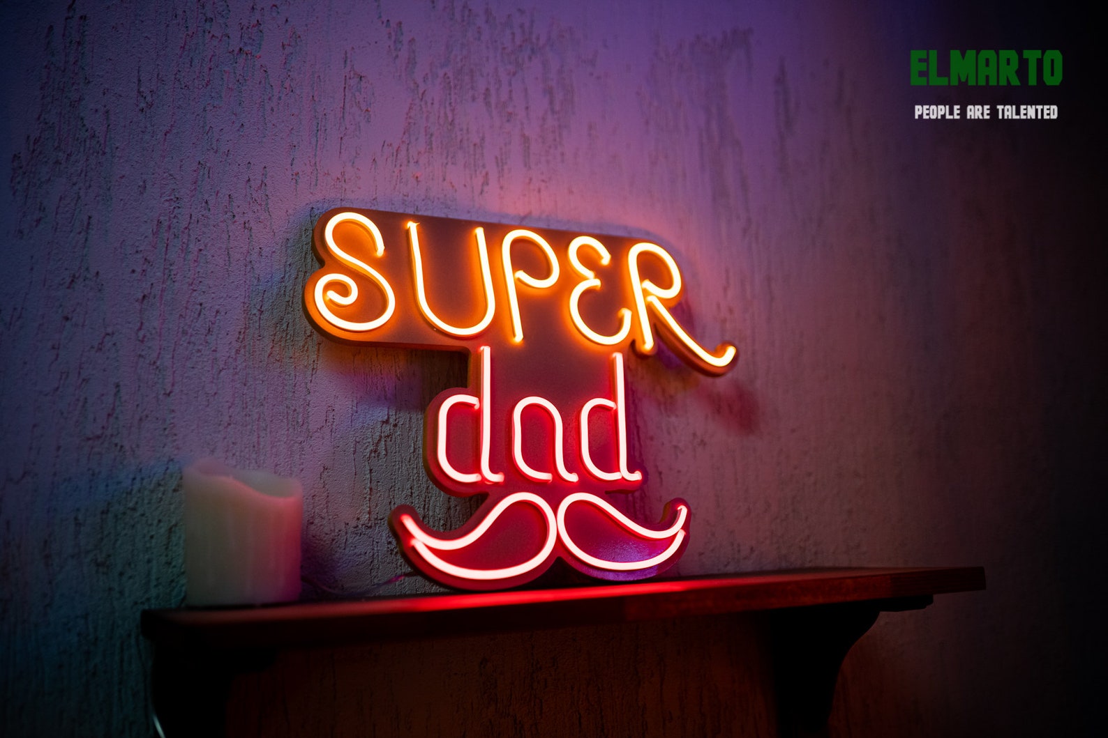 Super Dad Unbreakable Neon Sign Neon Nightlight | Etsy