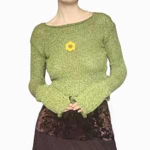 Vintage Inspired Fairycore Knit Jumper