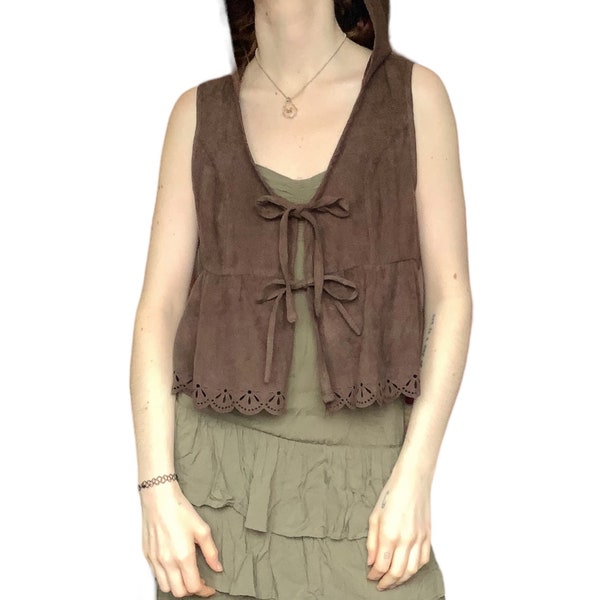 Hippie Goa Ethno Fairy Grunge Hooded Vest