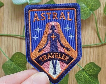 Vintage Astral Traveler Strykmärke | Klädaccessoarer | Hippie Broderimärken