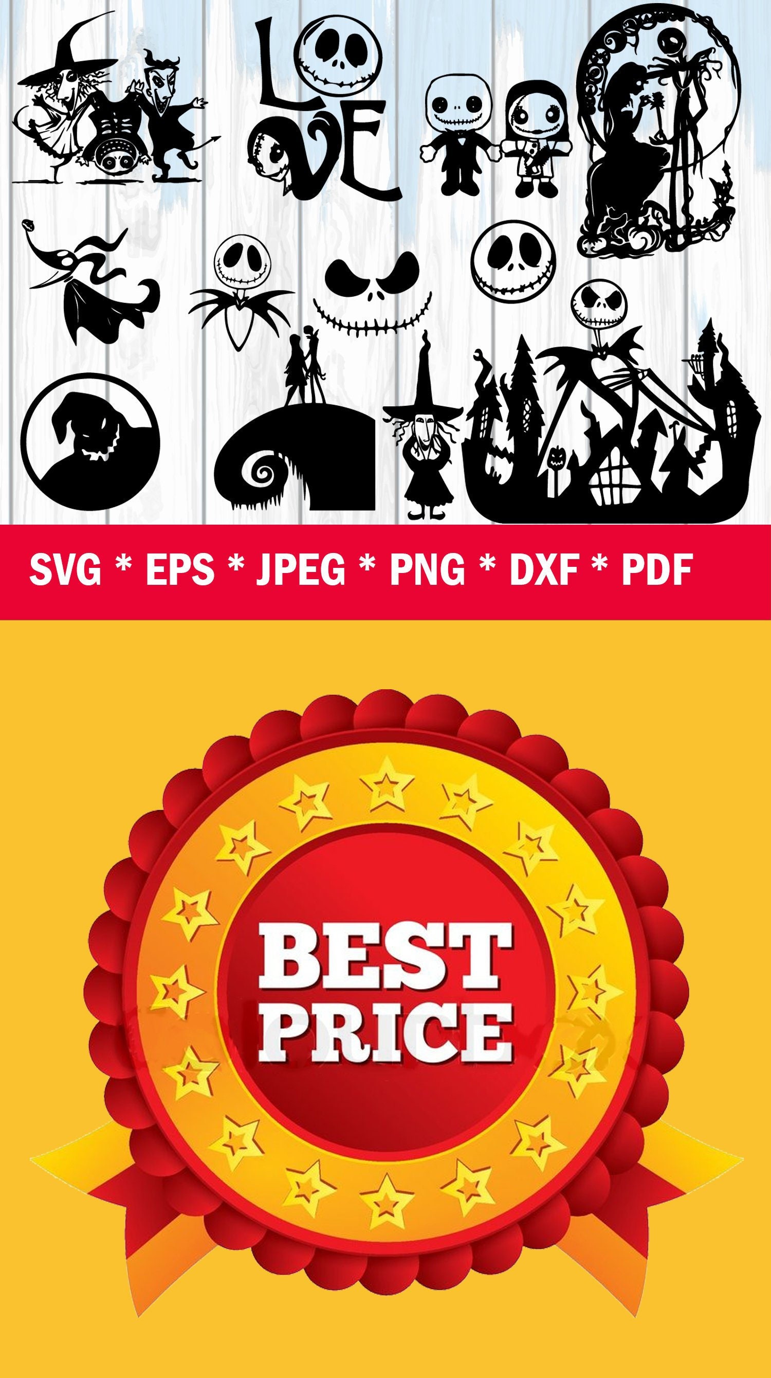 Download Nightmare Before Christmas SVG Jack skellington SVG bundle ...