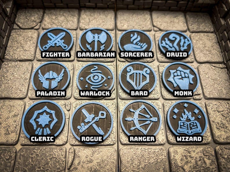Dnd Ranger Class Tokens Character Class Token Set - Etsy
