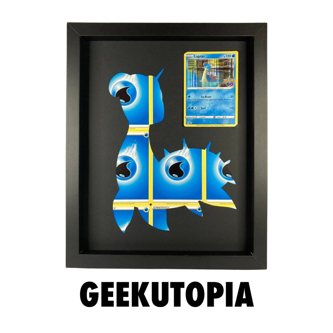 Buy Lapras, Genuine Pokémon Card Frame, Pokemon Art, Gift, Geeky, Wall