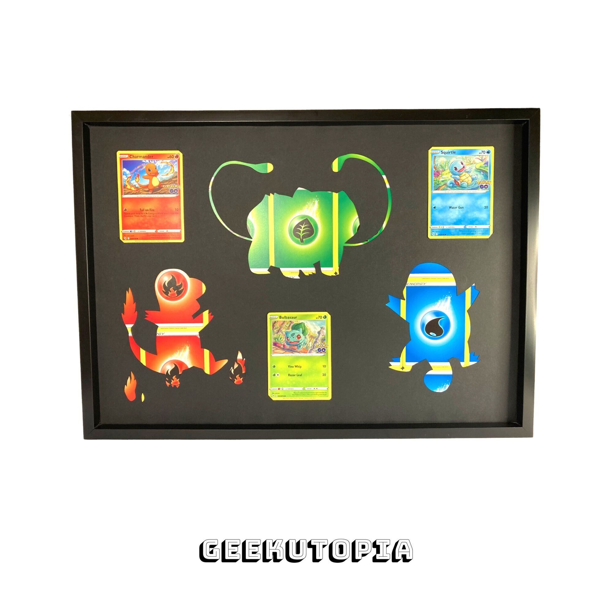 Charmander Bulbasaur Squirtle A3 Frame Pokemon Go Pokémon - Etsy