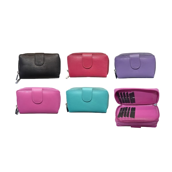 Ladies Leather Purse & Wallet, 5 Colours, RFID Protection