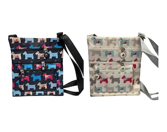 Scotty Dog Crossbodytas, Crossbody-telefoontassen voor dames, schoudertassen met lange riem, kleine handtassen, portemonnees