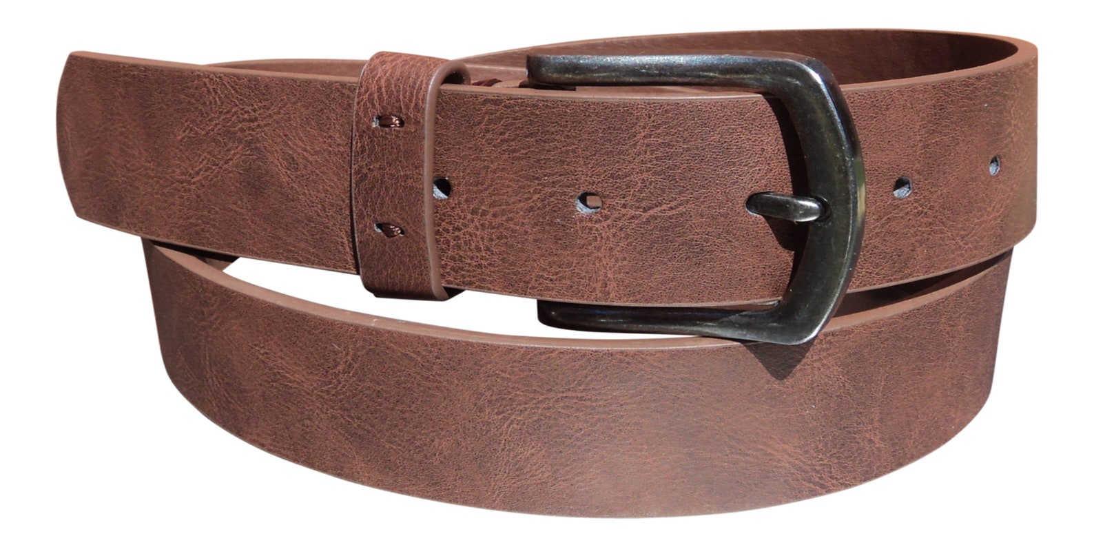 Men's Brown Leather Lined Jeans Belt 1.5 Wide Etsy