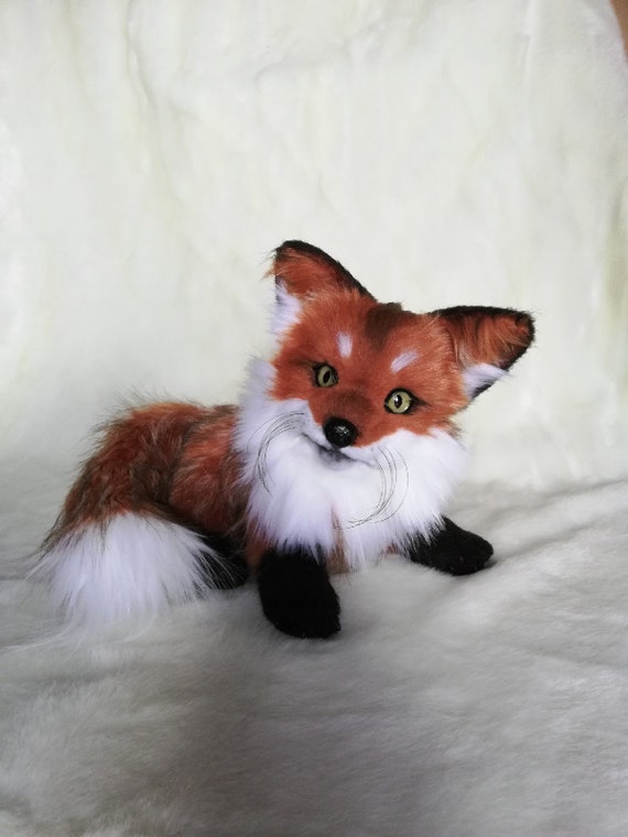realistic fox plush
