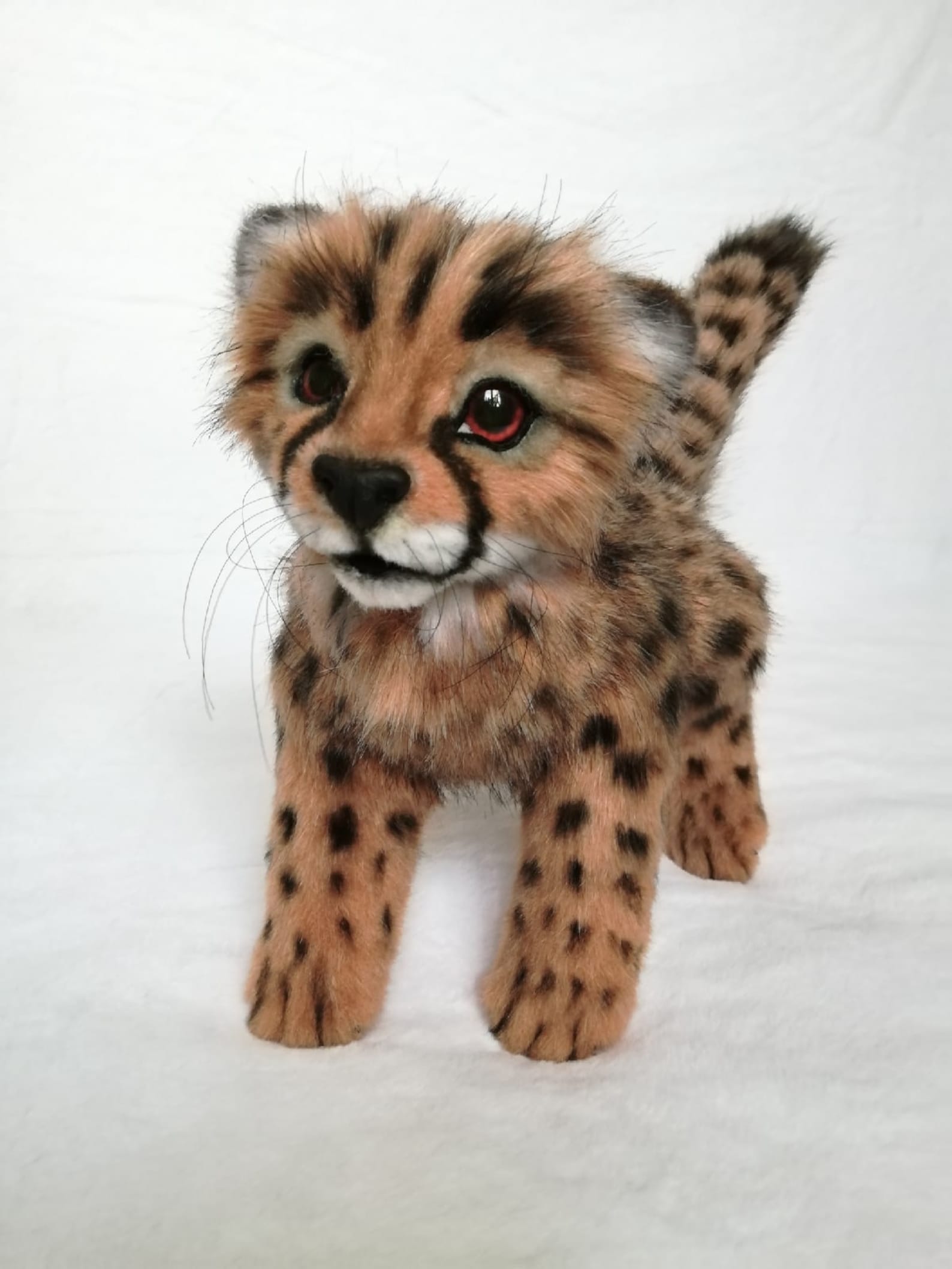Baby cheetah.FOR ORDER. Realistic handmade plush toy gift. Etsy