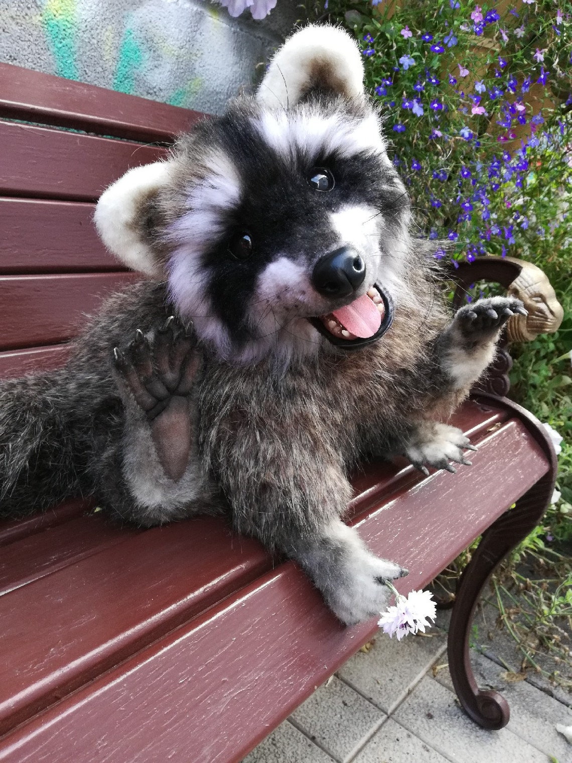 Realistic soft & plush toy Stuffed raccoon. FOR ORDER. Etsy