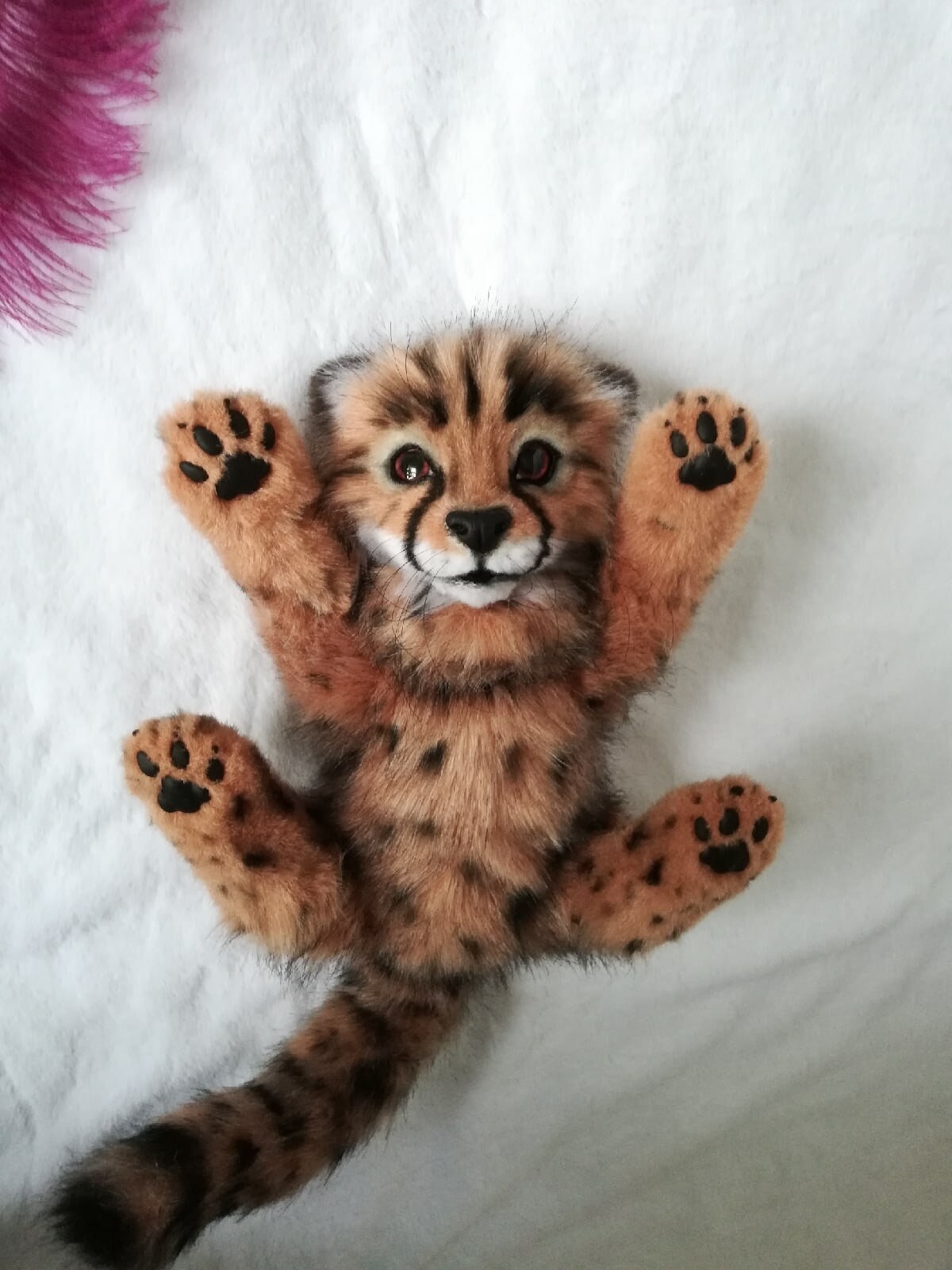 Baby cheetah.FOR ORDER. Realistic handmade plush toy gift. | Etsy